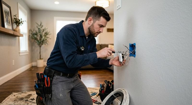 Electrical equipment and lighting in a commercial building