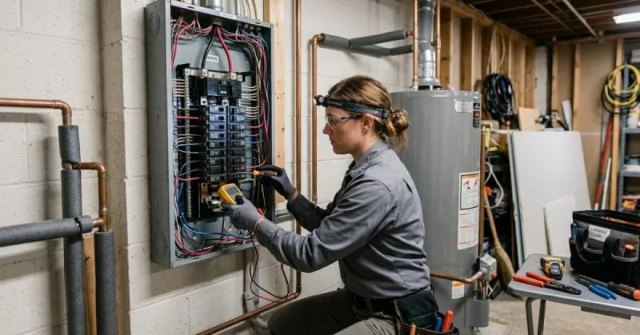 Closed residential electrical panel and affected circuit location