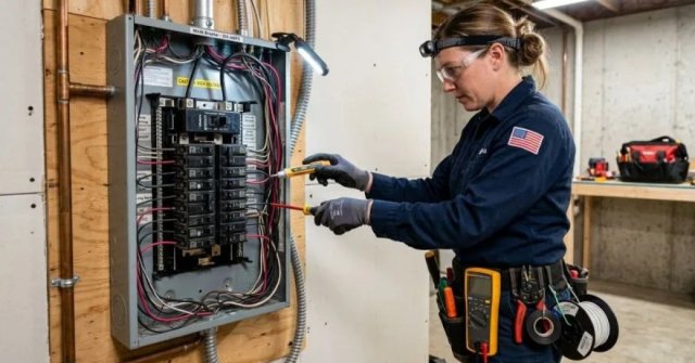 Closed residential electrical panel and affected circuit location