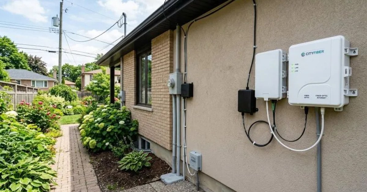 Fiber optic cable and connection equipment in a home